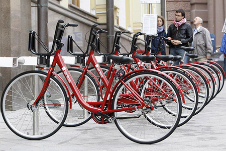 В Санкт-Петербурге открылась сеть автоматических велопрокатов