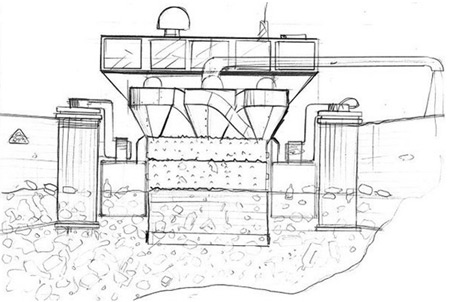 Сверхпылесос для сбора отходов